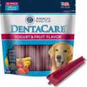 2 x American Kennel Club Dentacare Yogurt & Fruit Flavored, 20 Count | Dental Dog Treats For Large Breeds, Unique 5 Star Shape, Good For Dog Dental Health, Naturally Flavored, Helps Remove Tartar (EXP 06/18/28)