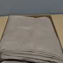 HolidayIdeas Fitted Tablecloths for 8 Foot Rectangle Table, Wrinkle Resistant Washable Table Cover 30x96 Inch for Vendor Booth Display, Banquet, Trade Show, Taupe, 4 Pcs