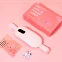 Portable Heating Pad for Period Cramps - Period Cramps Relief Menstrual Heating Pad Vibration Heating Pad for Pain, Rechargeable Battery, Cordless - Wireless Heating Pad with Massager Girlfriend Gifts