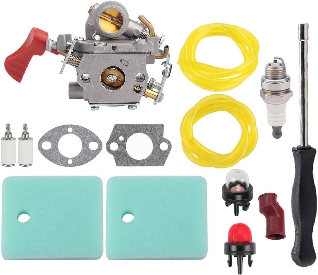 545189502 545008042 Carburetor Replacement for Poulan Pro PP033 PP338PT PP133 for Husqvarna BC433B BC233 358791170 Craftsman Trimmer with Air Filter carb Tool Kit