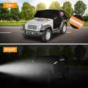 Wrangler Cab Cover for 2007-2025 Jeep Wrangler JK JL 2 Door, NEVERLAND Half Car Cover Waterproof Oxford with Reflective Strip, Sun Snowproof Cab Car Cover Black