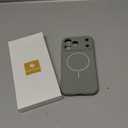 Miracase Magnetic for iPhone 17 Pro Max Case, Compatible with MagSafe, Integrated Silicone Camera Control Cover, 3.0mm Thicken Shockproof Drop Protection Phone Case for 17 ProMax, Patina Green