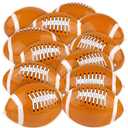 durony 12 Pieces Inflatable Football Beach Balls 11 Inch Blow Up Football Bouncing Sports Ball Bouncy Toy Favors for Sports Games, Birthday, Summer Pool Beach Party Decorations