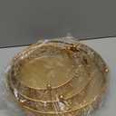 Hedume 3 Pack Cake Stand, Round Metal Cake Stands, 8" 10" 12" Dessert Display Cupcake Stands, Wedding Brithday Party Celebration Dessert Cake Display Plates-Gold