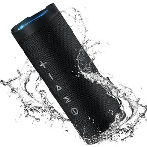 Vanzon Bluetooth Speaker, V40 Portable Bluetooth Speaker, IPX7 Waterproof Wireless Speaker with 24W Stereo Sound,TWS Pairing,24H Playtime and Colorful RGB Lights for Home,Outdoor,Party
