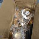 Crystal Candle Holders 2 Set of 6 - Gold Vintage Hollow Ball Candle Stand for Table Centerpiece, Crystal Metal Tealight Candlestick for Wedding, Dining Room Decor