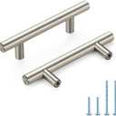 HOME EDIT Brushed Nickel Cabinet Handles 3 Inch Hole Spacing Stainless Steel Drawer Pulls for Cabinets, Dresser, Bathroom 30 Pack