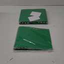 12 Pcs 1 Inch 3 Ring Plastic Binder Flexible Binders Bulk Fits Letter Size 8.5'' x 11'' Paper Holds up to 225 Sheets with 1 Pockets Versatile Binder for School Office Home (Green)