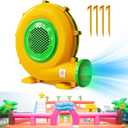 Blower for Bounce House - 1100W Bounce House Blower, Portable and Powerful Air Blowers for Inflatable Water Slide, Commercial Bouncy Castle, Inflatables Arch, Indoor & Outdoor
