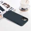 GOOSPERY Soft Feeling Jelly Case for iPhone 12 Pro Max (6.7 inches) Silky Slim Bumper Cover - Midnight Blue