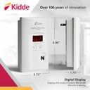 Kidde Carbon Monoxide Detector, Plug In Wall with 9-Volt Battery Backup, Digital LED Display (1 Pack, White)