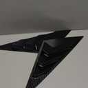 for Hyundai Sonata 2011 2012 2013 2014 Accessories Racing Style Rear Side Window Louvers Side Window Scoop Covers Vent Auto Exterior Decoration Accessories 2PCS(Carbon Fiber)