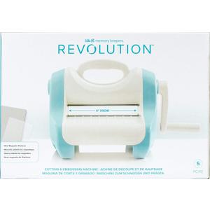 We R Memory Keepers Revolution Portable Die Cut, Embossing, Cutting Machine Includes Magnetic Mat, Embossing Plate and Die Cutting Plate, Scrapbooking, Journaling, Card Making We R Memory Keepers Revolution Portable Die Cut, Embossing, Cutting Machine Includes Magnetic Mat, Embossing Plate and Die Cutting Plate, Scrapbooking, Journaling, Card Making