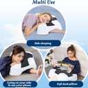 SAHEYER Side Sleeper Pillow with Arm Hole, Memory Foam Pillow for Neck and Shoulder Pain Relief, Multi-Angle Armholes Pillow for Many Sleeping Positions (Black)