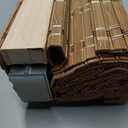 LazBlinds No Drill Bamboo Roman Shades, 34x64, Brown