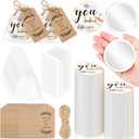 Tradder 50 Sets Compact Mirrors Bulk Women Gifts Inspirational Appreciation Employee Quinceanera Gifts Small Purse Pocket Makeup Mirrors for Mother's Day Coworker Nurse Bridal Souvenir Bag(White Gold)