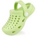 Kids Garden Clogs Slip on Water Shoes Children Sandals for Indoor Outdoor Green(Toddler/Little Kids/Big Kids), Size J1
