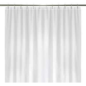 LiBa Shower Curtain PEVA 10G, 72x84 Inch White with 12 Rings