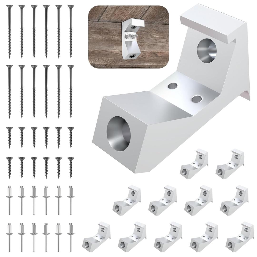 Eliminate Squeaky Floor Noise Floor Repair Kit for Eliminating Squeaks Under Laminate, Hardwood, Vinyl, and Linoleum Floors, Repaired Floors are Safe and Beautiful Without Holes(Silvery 12 Pcs)