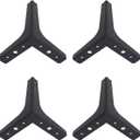 Furniture Sofa Triangle Legs for Table Cabinet Cupboard Sofa Couch Chair, Heavy Duty Metal Furniture Legs(Black) (10CM (3.93in))