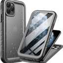 Cozycase Waterproof Case for iPhone 11 Pro Max Underwater Shockproof Full-Body Rugged Bumper Sealed Case with Built-in Screen Protector for iPhone 11 Pro Max 6.5 inch-Black