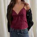 Women Teens Cute Babydoll Tops Y2k Floral Lace Trim Camisole Ruffle Tank Top Summer Flowy Peplum Top Streetwear (S)