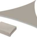 Neween Shade Sail, 16' x 16' x 23' Sun Shade Sail Triangle Waterproof for Patio Yard Deck Pergola Outdoor Sun Sail Shade 98% UV Block Sunshade Sand Color