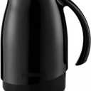 Thermal Coffee Carafe 20 Oz Double Walled Insulated Pitcher, Hot Water, Coffee, Tea Thermos Carafe For Hot Liquids Drinks - Keep Water Hot/Cold 6+ Hours (Black)