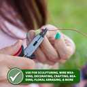 Mandala Crafts 10 Gauge Anodized Aluminum Craft Wire for Jewelry Making - 32 FT Colored Flexible Red Wire - Bendable for Bonsai Armature Crafting Sculpting