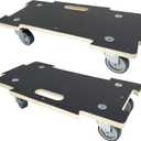 Furniture Dolly 4 Wheels Heavy Duty Spliceable Wood Platform Dolly 2 Pack, 1100 lbs Load Capacity Wood Pallet Jack, Furniture Moving Wooden Appliance Mover with 4 Soft Rubber Silent Wheels