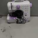 Rxmeili Sewing Machine Portable Mini Electric Sewing Machine For Beginners 12 Built-In Stitches 2 Speed With Foot PedalLight, Storage Drawer