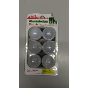 Pong Glow in The Dark Table Tennis Balls (6 Pack)