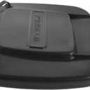 BESTYASH Plastic Garbage Can Lid Replacement Waste Bin Cover for Kitchen and Outdoor Use Fits Standard Trash Bins Prevents Easy to Use