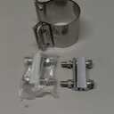3" 3.0 Inch Exhaust Clamp Butt Joint Band Clamp Sleeve Coupler Stainless Steel 3 Inch for Exhaust Pipes, Mufflers and Catalytic Converters (2 PCS)