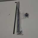 2 Pack Magnetic Curtain Rod for Door, 18 to 30 Inch Curtain Rod 3/8" Diameter Adjustable Rods for French Doors Window Metal Doors Cafe(Black, 2Pack)