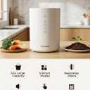 OK-255 Electric Composter for Kitchen, 5.5L Large Smart Countertop Compost Bin, Odorless, Quiet, Easy Clean, Turn Food Waste into Fertilizer, 2026 New Indoor Food Waste Compost Machine, White