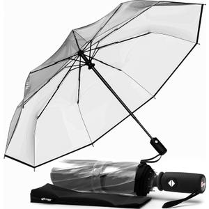 REPEL Windproof Travel Umbrella - Compact & Withstands Winds up to 85MPH , Strongest Premium Auto Folding Umbrella for Rain and Sun - Durable, Light & Portable for Women & Men , Fits Backpack & Cars