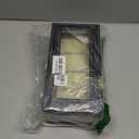 Valyria Mens Watch Case Small 4 Watch Box Black Leather Display Glass Top Jewelry Case Organizer