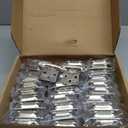 3/8" Self Closing Inset Cabinet Hinges, 15 Pairs(30 Pack) Brushed Satin Nickel Cabinet Door Hinges for Kitchen/Bathroom/Furniture Cabinets&Doors