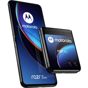 Motorola Razr 40 Ultra Dual-Sim 256GB ROM + 8GB RAM Factory Unlocked 5G Smartphone (Black) - International Version 