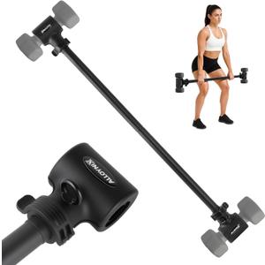 Dumbbell to Barbell Converter 2.0 Transform Dumbbells into Barbell Set for Home Gym, Adjustable Weight Bar with Anti-Slip Foam Grip, Steel Clamp & 200LB Max Capacity, Compatible with Standard Dumbbells