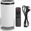 ciciglow Small Projector, 1080P 5G Plus 8G Phone Same Screen Portable Projector, Trapezoidal Correction, 1080P Decoding, Home Outdoor (US Plug)