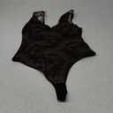 FeelinGirl Shapewear Bodysuit for Women Lace Body Suit Body Shaper Thong V Neck 2XL