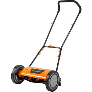 LawnMaster LMRM1602 Push Reel Lawn Mower 16-Inch 5-Blade