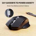 INPHIC Bluetooth Mouse for Laptop, Upgraded Visible Battery, 2400 DPI, Silent Ergonomic Computer Mouse Wireless, Mac, PC etc.