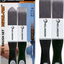 ROLLINGDOG Paint Brush for Trim - Edging Paint Brush 2PC,Triangular Brush and Square Trim Brush,Cut in,Edger,Corner,Sash Painting