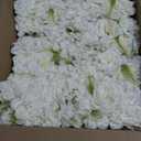 6 Pcs Artificial Flower Panels, Wedding Arch Faux White Hydrangea Swags, White Flowers for Backdrop, Wall Decor, Table Centerpiece Flower Row, Aisle Runner Embellishment