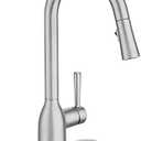 Moen 87233SRS Adler One-Handle High Arc Pulldown Kitchen Faucet with Power Clean, 24.7" L x 12.3" W x 14.6" H, Spot Resist Stainless