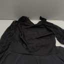 Women's Turtleneck Dance Leotard With Skirt Adult Lace Long Sleeve Ballet Dress (Medium, Black)