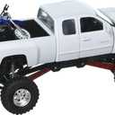 NewRay 1:32 Xtreme Off-Road - Chevrolet Silverado 2500HD (White) with Yamaha YZ 125